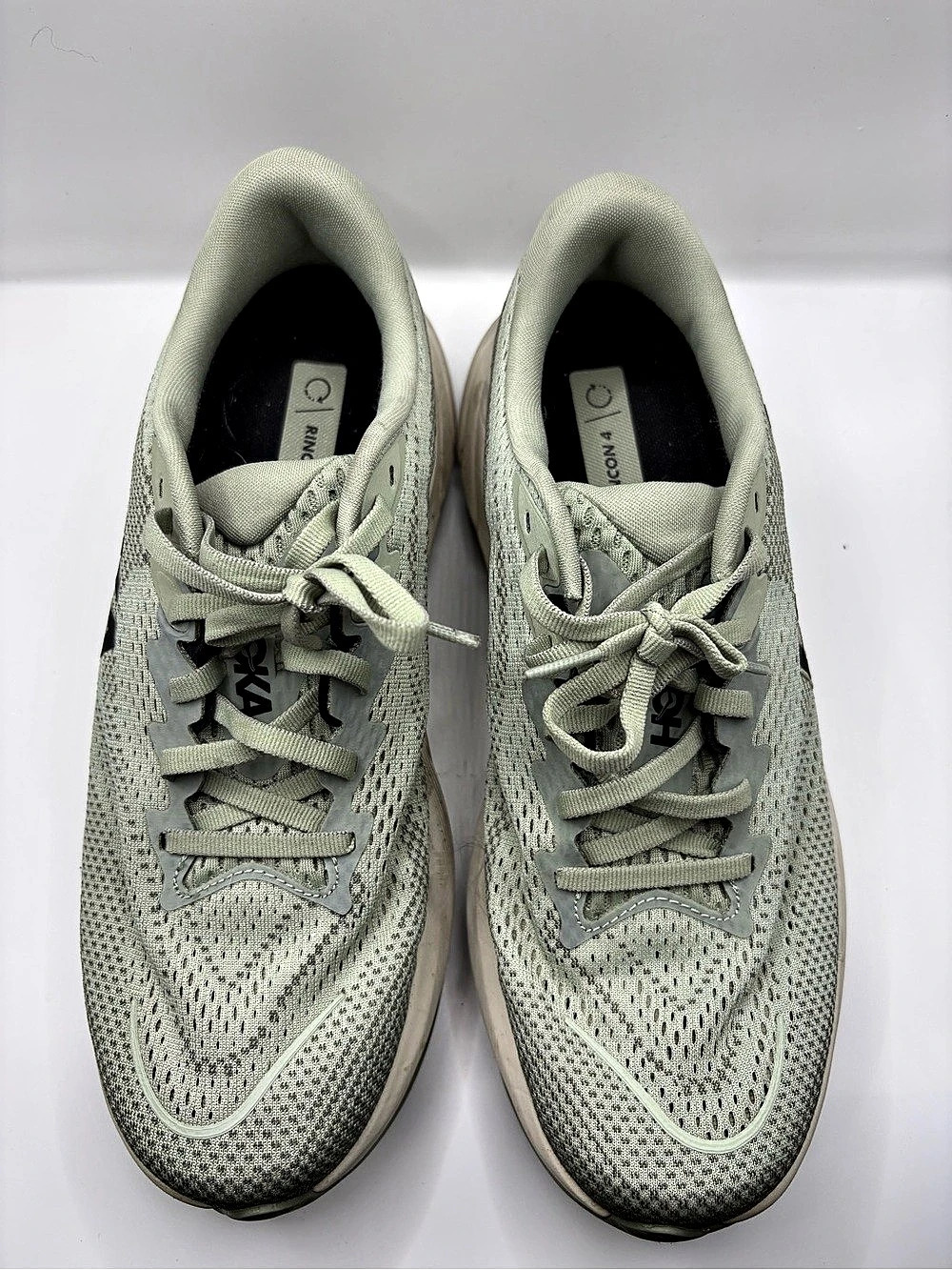 HOKA Rincon 4 Athletic Running Shoes Green US 9 - Picture 4 of 10